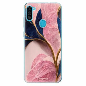 Odolné silikonové pouzdro iSaprio - Pink Blue Leaves - Samsung Galaxy M11 obraz