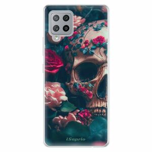 Odolné silikonové pouzdro iSaprio - Skull in Roses - Samsung Galaxy A42 obraz