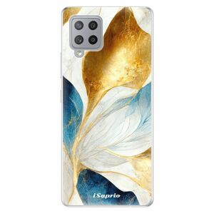 Odolné silikonové pouzdro iSaprio - Blue Leaves - Samsung Galaxy A42 obraz