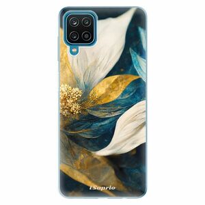 Odolné silikonové pouzdro iSaprio - Gold Petals - Samsung Galaxy A12 obraz