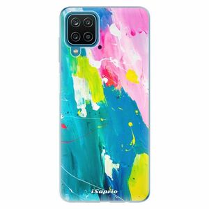 Odolné silikonové pouzdro iSaprio - Abstract Paint 04 - Samsung Galaxy A12 obraz