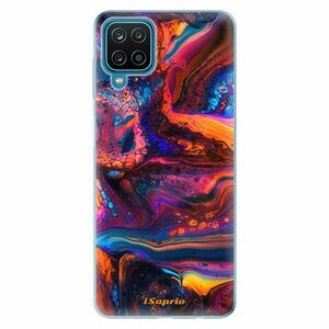 Odolné silikonové pouzdro iSaprio - Abstract Paint 02 - Samsung Galaxy A12 obraz