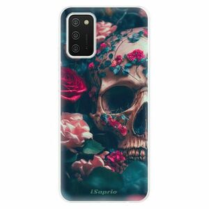 Odolné silikonové pouzdro iSaprio - Skull in Roses - Samsung Galaxy A02s obraz