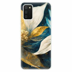 Odolné silikonové pouzdro iSaprio - Gold Petals - Samsung Galaxy A02s obraz