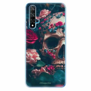 Odolné silikonové pouzdro iSaprio - Skull in Roses - Huawei Nova 5T obraz