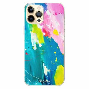 Odolné silikonové pouzdro iSaprio - Abstract Paint 04 - iPhone 12 Pro obraz