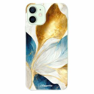 Odolné silikonové pouzdro iSaprio - Blue Leaves - iPhone 12 obraz