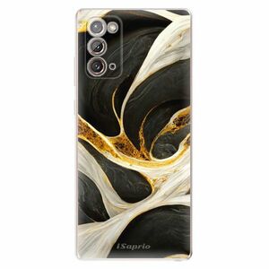 Odolné silikonové pouzdro iSaprio - Black and Gold - Samsung Galaxy Note 20 obraz