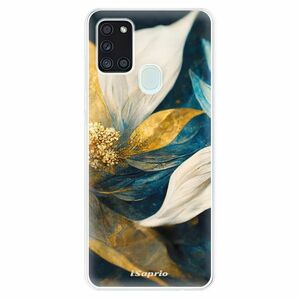 Odolné silikonové pouzdro iSaprio - Gold Petals - Samsung Galaxy A21s obraz