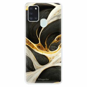 Odolné silikonové pouzdro iSaprio - Black and Gold - Samsung Galaxy A21s obraz