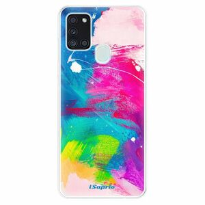 Odolné silikonové pouzdro iSaprio - Abstract Paint 03 - Samsung Galaxy A21s obraz