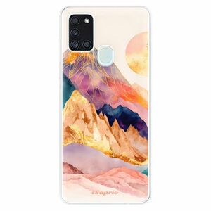 Odolné silikonové pouzdro iSaprio - Abstract Mountains - Samsung Galaxy A21s obraz