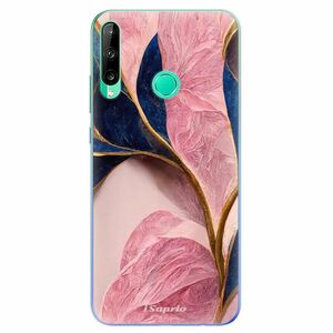 Odolné silikonové pouzdro iSaprio - Pink Blue Leaves - Huawei P40 Lite E obraz