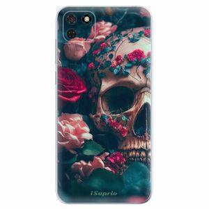 Odolné silikonové pouzdro iSaprio - Skull in Roses - Huawei Y5p obraz