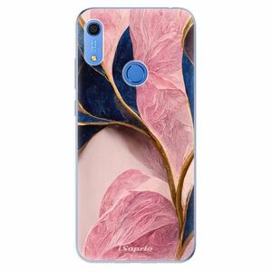 Odolné silikonové pouzdro iSaprio - Pink Blue Leaves - Huawei Y6s obraz