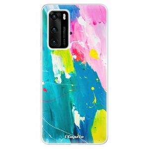 Odolné silikonové pouzdro iSaprio - Abstract Paint 04 - Huawei P40 obraz