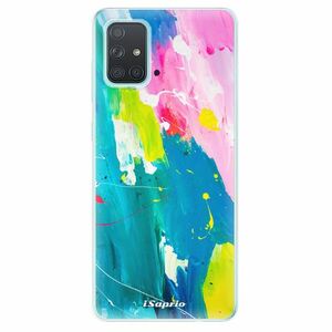 Odolné silikonové pouzdro iSaprio - Abstract Paint 04 - Samsung Galaxy A71 obraz