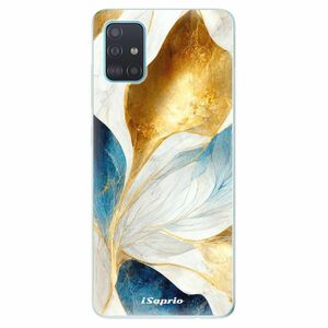 Odolné silikonové pouzdro iSaprio - Blue Leaves - Samsung Galaxy A51 obraz