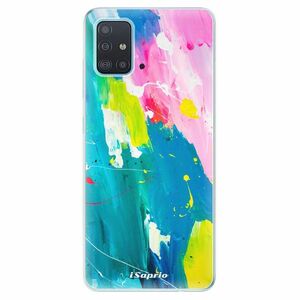 Odolné silikonové pouzdro iSaprio - Abstract Paint 04 - Samsung Galaxy A51 obraz