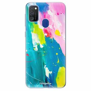 Odolné silikonové pouzdro iSaprio - Abstract Paint 04 - Samsung Galaxy M21 obraz