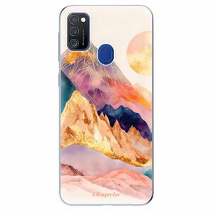 Odolné silikonové pouzdro iSaprio - Abstract Mountains - Samsung Galaxy M21 obraz