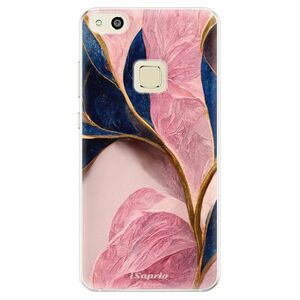Odolné silikonové pouzdro iSaprio - Pink Blue Leaves - Huawei P10 Lite obraz