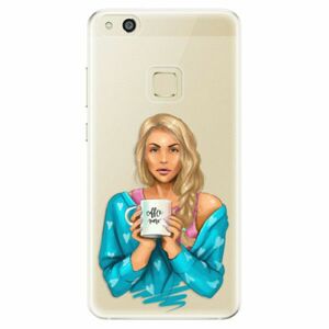 Odolné silikonové pouzdro iSaprio - Coffe Now - Blond - Huawei P10 Lite obraz