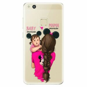Odolné silikonové pouzdro iSaprio - Mama Mouse Brunette and Girl - Huawei P10 Lite obraz
