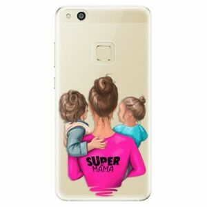 Odolné silikonové pouzdro iSaprio - Super Mama - Boy and Girl - Huawei P10 Lite obraz