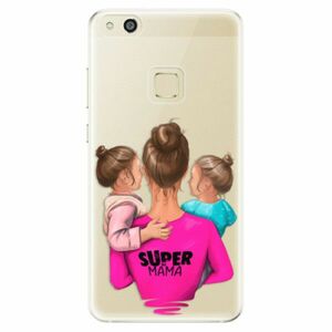 Odolné silikonové pouzdro iSaprio - Super Mama - Two Girls - Huawei P10 Lite obraz