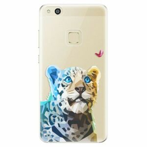 Odolné silikonové pouzdro iSaprio - Leopard With Butterfly - Huawei P10 Lite obraz