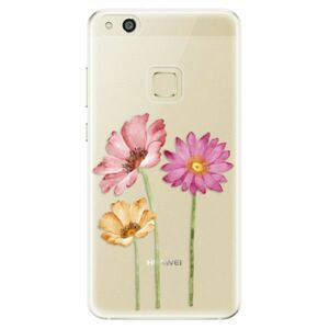 Odolné silikonové pouzdro iSaprio - Three Flowers - Huawei P10 Lite obraz