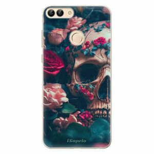 Odolné silikonové pouzdro iSaprio - Skull in Roses - Huawei P Smart obraz