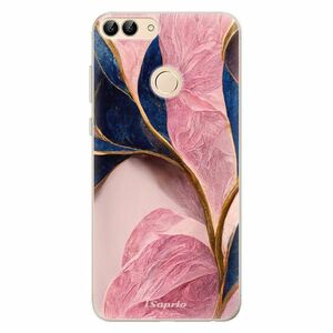 Odolné silikonové pouzdro iSaprio - Pink Blue Leaves - Huawei P Smart obraz
