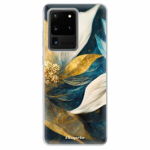 Odolné silikonové pouzdro iSaprio - Gold Petals - Samsung Galaxy S20 Ultra obraz