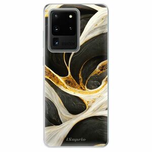 Odolné silikonové pouzdro iSaprio - Black and Gold - Samsung Galaxy S20 Ultra obraz