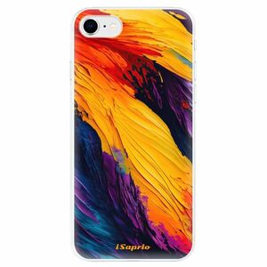 Odolné silikonové pouzdro iSaprio - Orange Paint - iPhone SE 2020 obraz