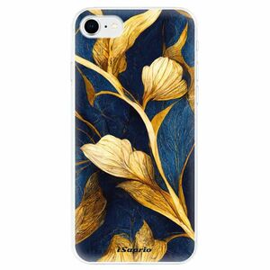 Odolné silikonové pouzdro iSaprio - Gold Leaves - iPhone SE 2020 obraz