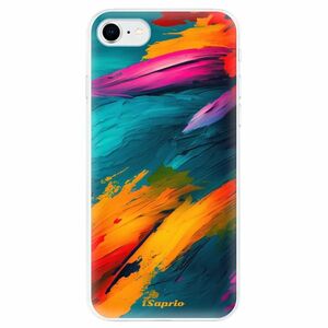 Odolné silikonové pouzdro iSaprio - Blue Paint - iPhone SE 2020 obraz