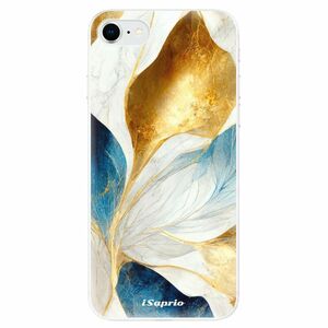 Odolné silikonové pouzdro iSaprio - Blue Leaves - iPhone SE 2020 obraz