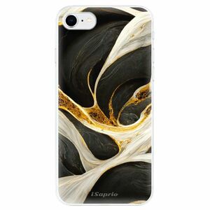 Odolné silikonové pouzdro iSaprio - Black and Gold - iPhone SE 2020 obraz