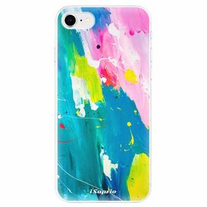 Odolné silikonové pouzdro iSaprio - Abstract Paint 04 - iPhone SE 2020 obraz