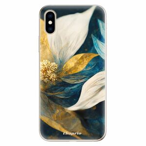 Odolné silikonové pouzdro iSaprio - Gold Petals - iPhone XS obraz
