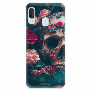 Odolné silikonové pouzdro iSaprio - Skull in Roses - Samsung Galaxy A20e obraz