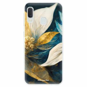 Odolné silikonové pouzdro iSaprio - Gold Petals - Samsung Galaxy A20e obraz