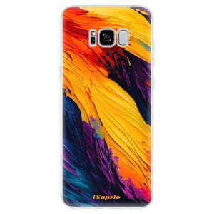 Odolné silikonové pouzdro iSaprio - Orange Paint - Samsung Galaxy S8 obraz