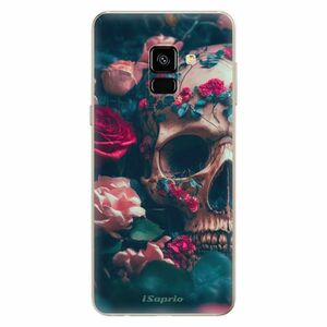 Odolné silikonové pouzdro iSaprio - Skull in Roses - Samsung Galaxy A8 2018 obraz
