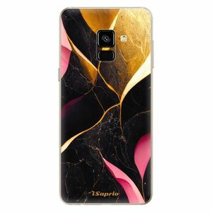 Odolné silikonové pouzdro iSaprio - Gold Pink Marble - Samsung Galaxy A8 2018 obraz