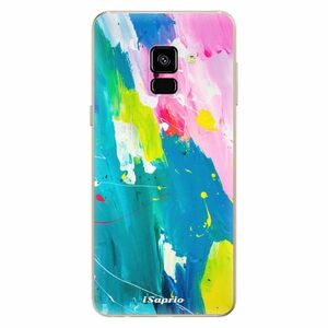 Odolné silikonové pouzdro iSaprio - Abstract Paint 04 - Samsung Galaxy A8 2018 obraz