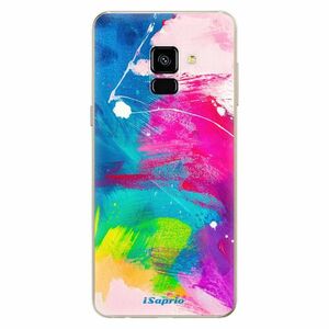 Odolné silikonové pouzdro iSaprio - Abstract Paint 03 - Samsung Galaxy A8 2018 obraz